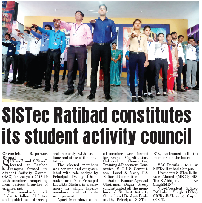 SISTec Ratibad constitutes its student activity council