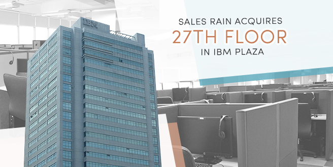 Sales Rain Acquires 27th Floor in IBM Plaza, Eastwood City
