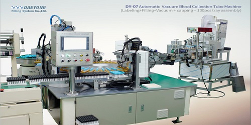 Overview of DY-09 Automatic Packing Machine Dy-07 Automatic Vacuum Blood Collection Tube Machine in Daeyongfilling System