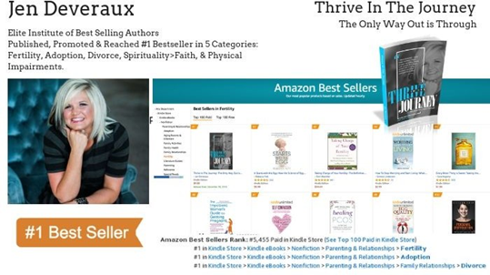 Jen Deveraux hits #1 Bestseller on Amazon in 5 Categories