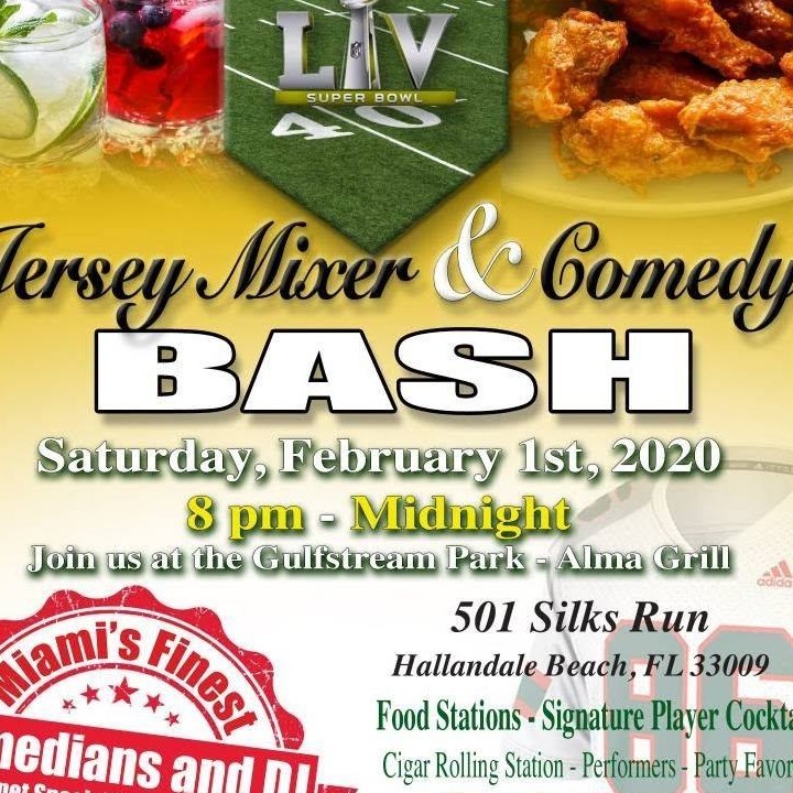 Superbowl LIV Jersey Mixer & Comedy BASH