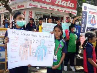 Corona Virus Awareness by Paramount Public School, Banaswadi