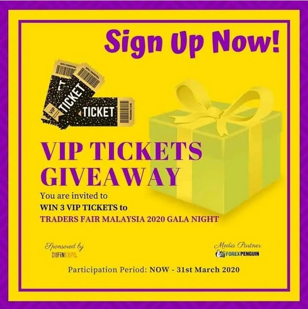 VIP Ticket Giveaway for Gala Night at Traders Fair Malaysia 2020