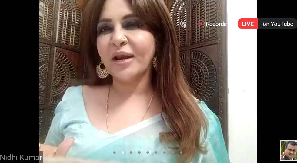 “India on Top of the Charts in Growth” said Dr. Nidhi Kumar, Celebrity, Artist , Producer, Celebrity Show Host & Lead Anchor, Delhi Doordarshan (DD) National TV at IIF Webinar on 18th May, 2020