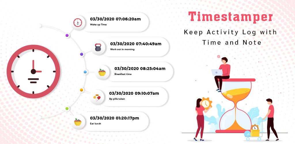 Timestamper: Keep Activity Log with Time and Note