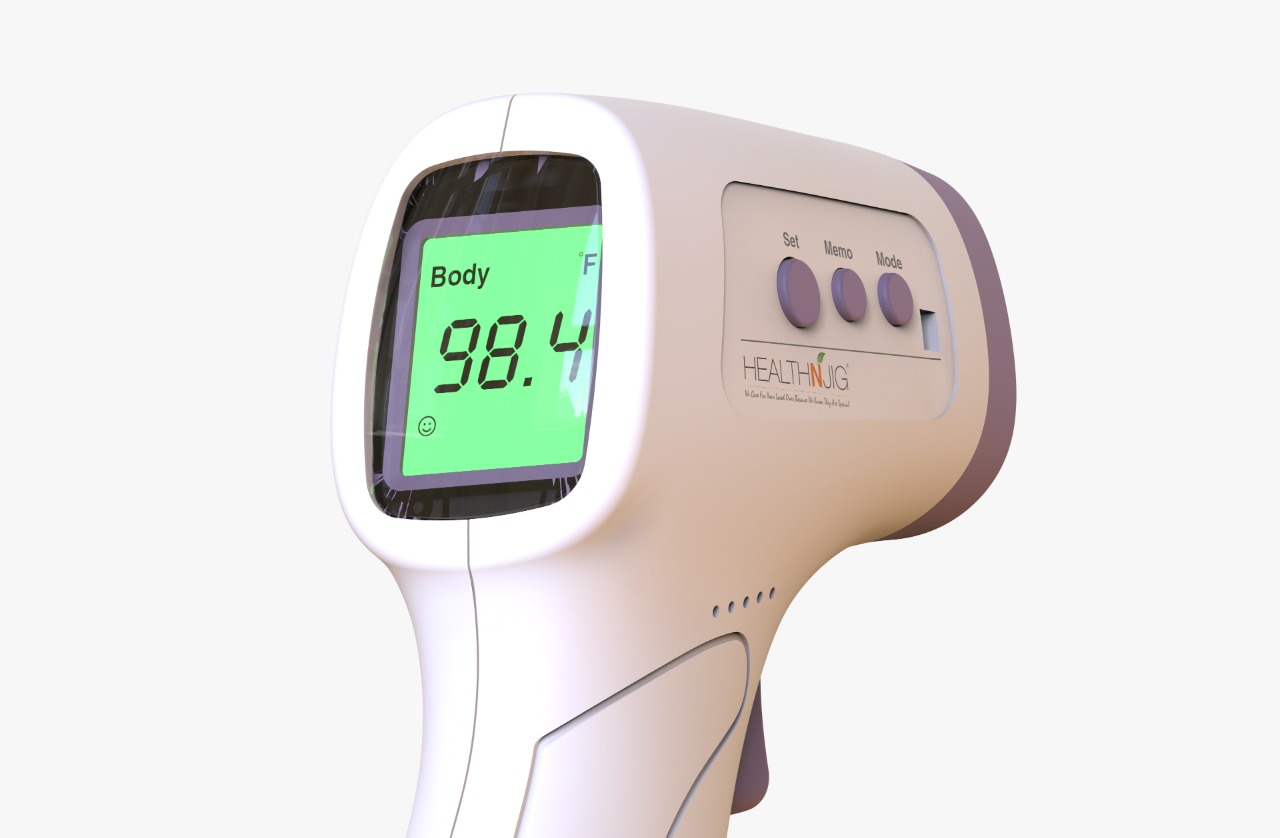 Health-N-JIG, one of the few Indian companies manufacturing Infrared thermometers Launches  Forehead Non-Contact InfraRed Thermometer under MAKE IN INDIA