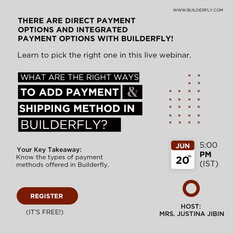 Builderfly Ecommerce Platform is conducting the Fifth Webinar for all Businesses