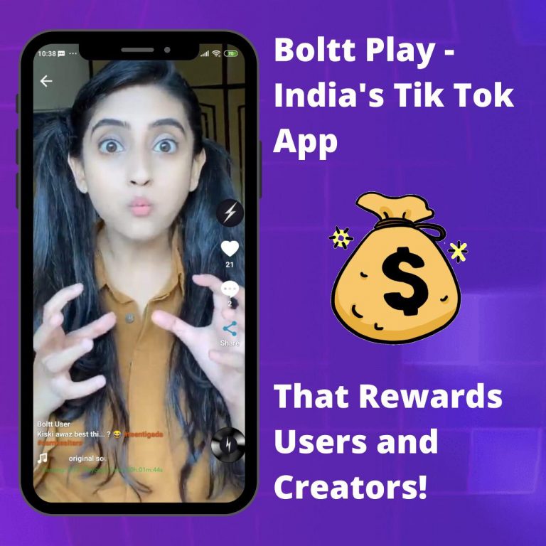Boltt Play is India’s Tik Tok App that Rewards Users and Content Creators!