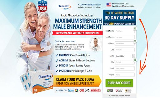 Staminax Male Enhancement – Boost Testosterone Levels To Improve Sex Drive And Libido!