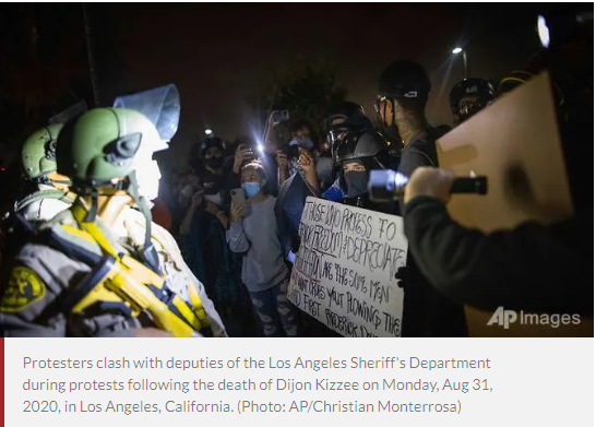 U.S. Police Shoot Black Man, Protest In Los Angeles After Death