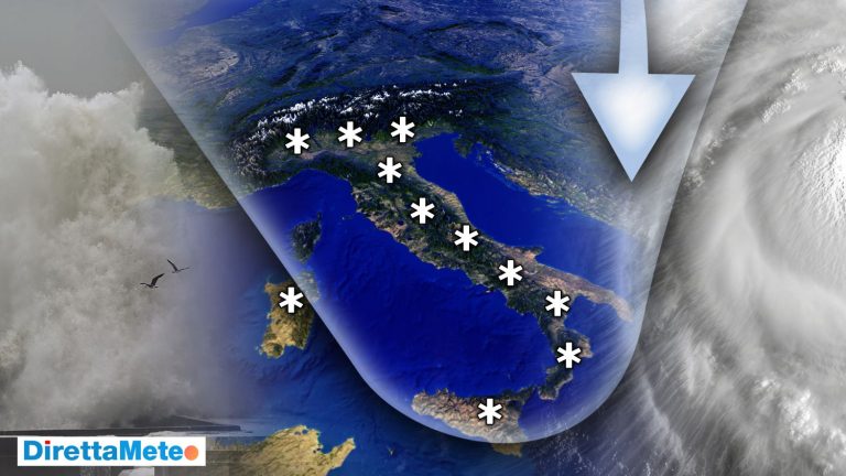 Meteo: da Sabato 11 Gennaio: NEVE nelle seguenti REGIONI