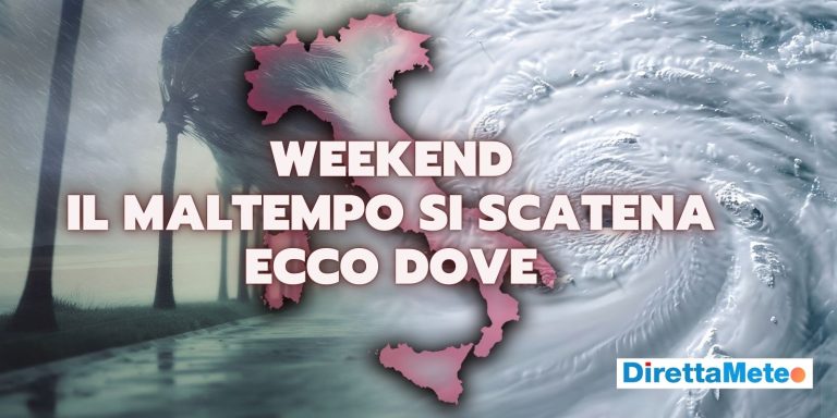 Meteo tra il 17 e il 19 gennaio: maltempo estremo, rischio per Sicilia, Sardegna e Calabria