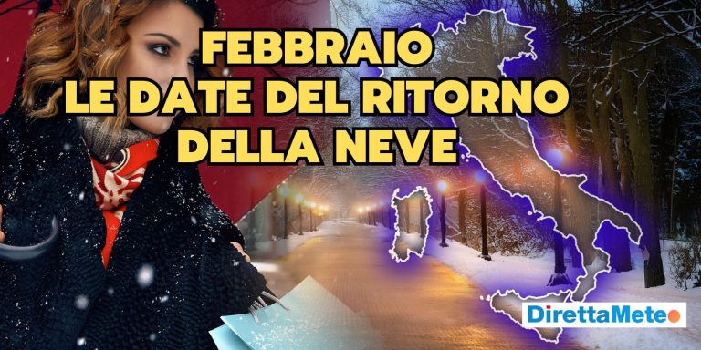 Meteo Febbraio: torna la neve, quasi subito, le tempistiche