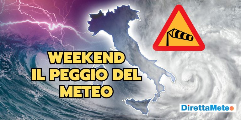 Meteo Italia: un CICLONE CATTIVO, Weekend di forte maltempo al Sud