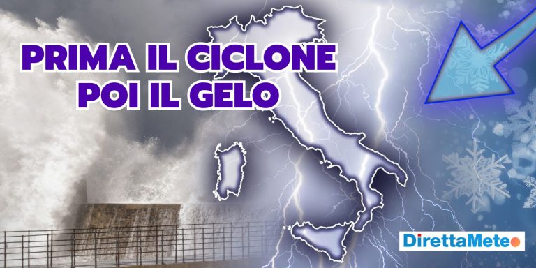 Meteo: dal CICLONE al GELO RUSSO, cambia tutto in pochi giorni