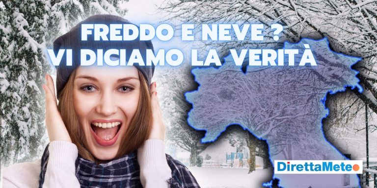 FREDDO e NEVE, tutta la verità sull’episodio meteo più atteso dell’Inverno
