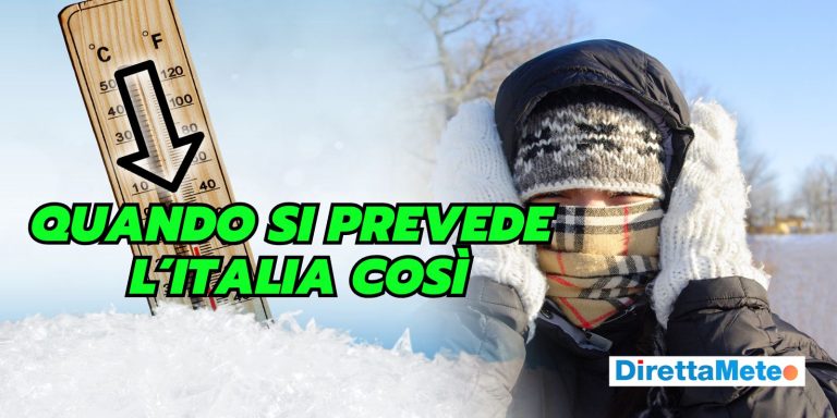 FREDDO e NEVE in Italia: cosa è cambiato nelle previsioni meteo?