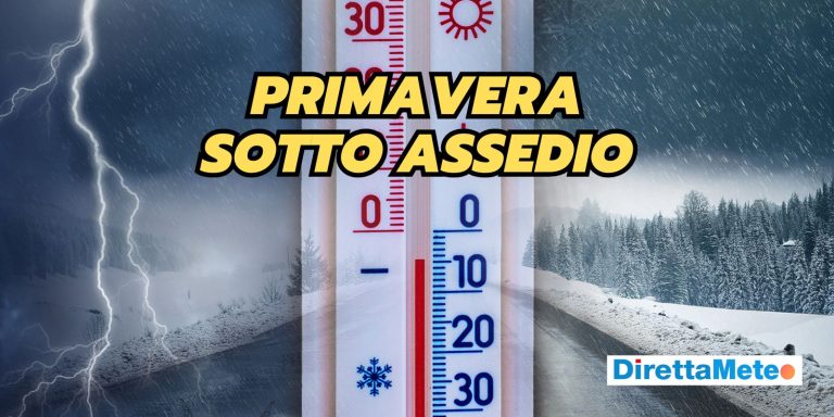 Meteo, primavera sotto assedio: torna l’inverno con pioggia, vento e neve