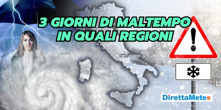 Meteo Italia: vortice di maltempo in arrivo, anche la NEVE, altra svolta a Marzo