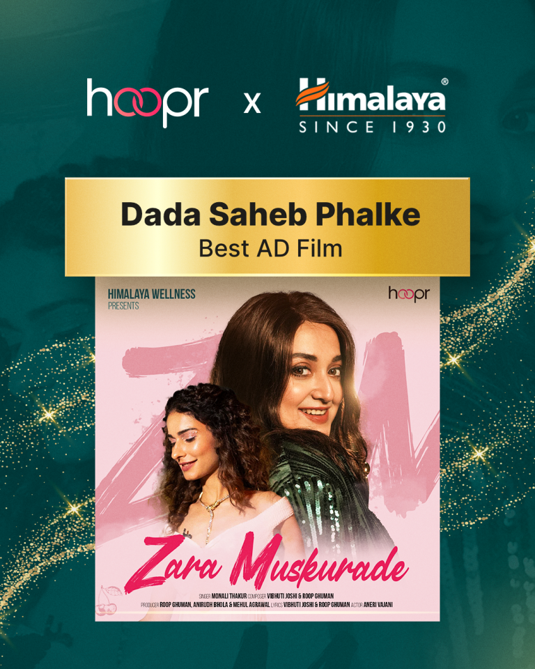 Hoopr Brand Solutions Honored with ‘Best Ad Film – People’s Choice’ at the Dadasaheb Phalke Film Festival 2025 for Himalaya’s Musically-Powered Campaign ‘Zara Muskurade’
