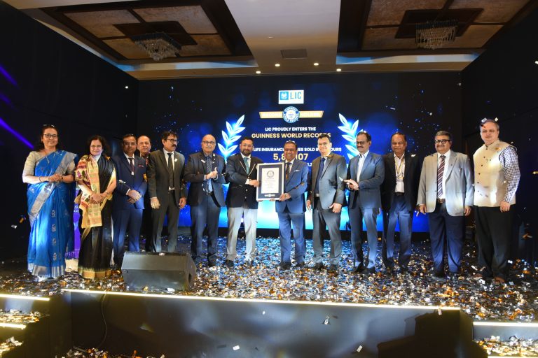 Life Insurance Corporation of India Achieves GUINNESS WORLD RECORDSTM Title for the “MOST LIFE INSURANCE POLICIES SOLD IN 24 HOURS”                                                            
