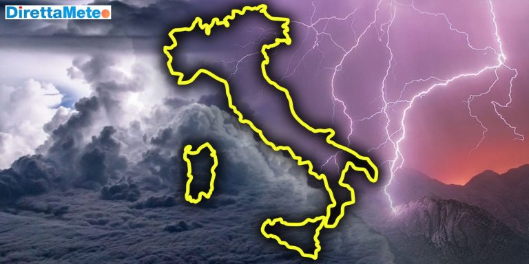 Meteo, 48 di pericolosi temporali. Ora molte Regioni a rischio, ecco quali
