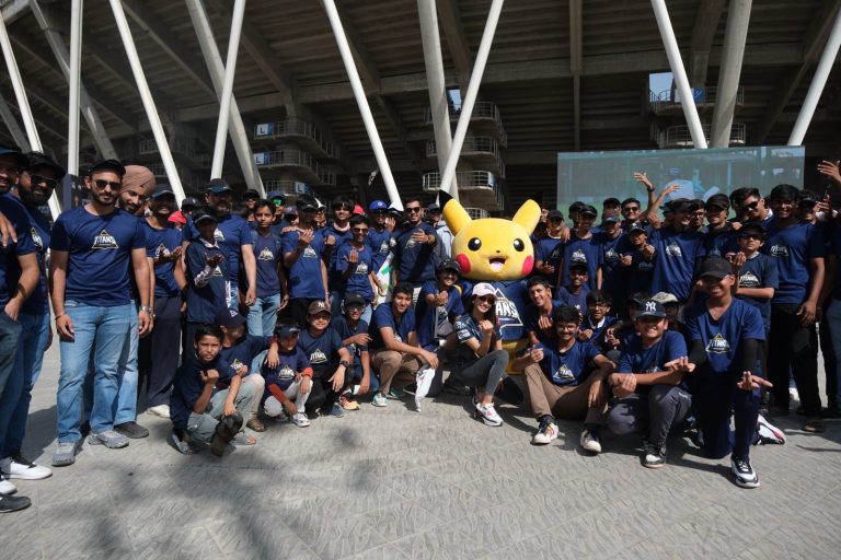 Pikachu Cheers Kids and Players as Pokémon Partners with Gujarat Titans