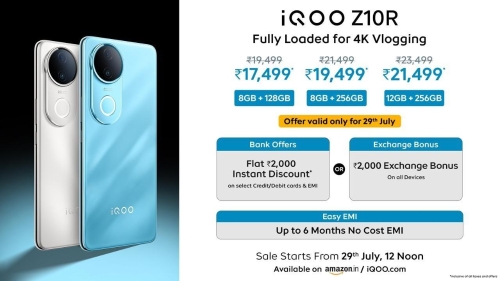 iQOO Launches iQOO Z10R – The Go-To Smartphone for Young Creators