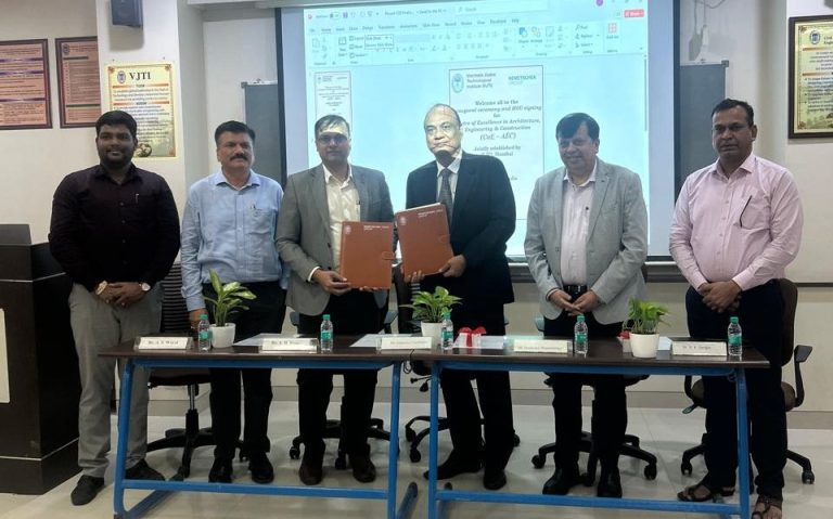 Nemetschek India Signed a MoU with VJTI to Establish AEC Centre of Excellence