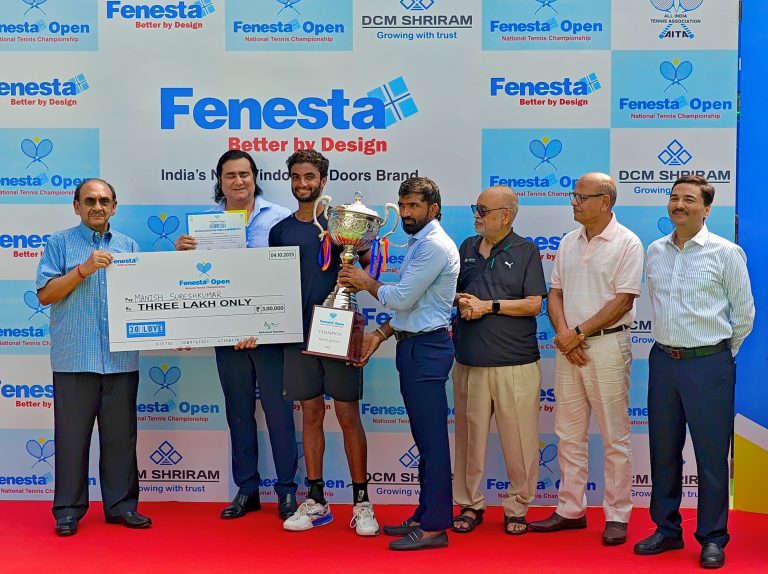 Manish, Vaishnavi clinch singles titles in 30th Fenesta Open National Tennis Championship