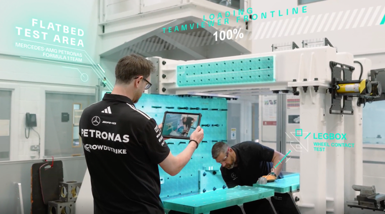 TeamViewer Augmented Reality Technology Speeds Up Testing & Development for The Mercedes-AMG PETRONAS F1 Team