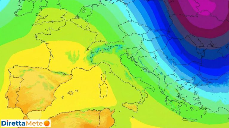 Meteo e freddo intenso: la colata gelida scivola verso est