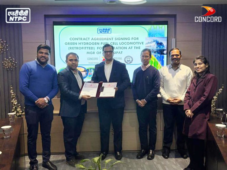 Concord Control Systems Secures NTPC Order for World’s Largest 3100 HP Hydrogen Fuelled Locomotive