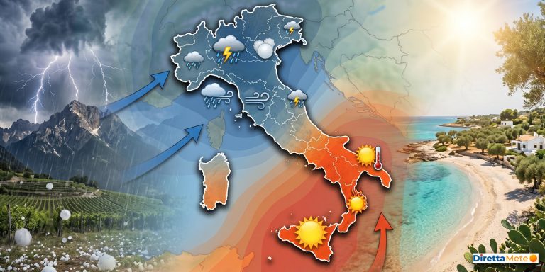 fino-al-15-maggio-l’italia-si-divide:-temporali-al-nord-e-caldo-al-sud
