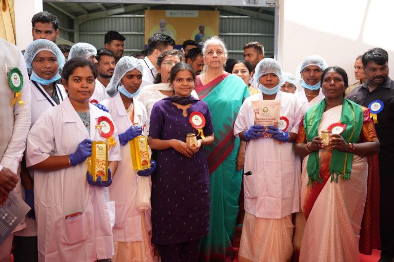 Hon’ble Union Minister of Finance & Corporate Affairs Smt. Nirmala Sitharaman Inaugurates First Women-Led Agro-Processing Centre in Yadgir