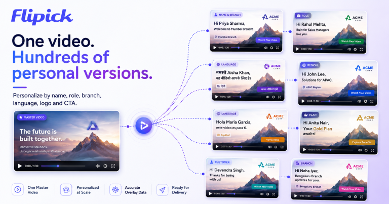 Flipick Launches AI Video Platform That Creates, Personalizes, Delivers and Measures Effectiveness of Cinematic Video at Scale